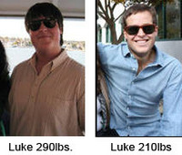 man with weight issues