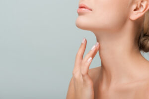 up close woman neck