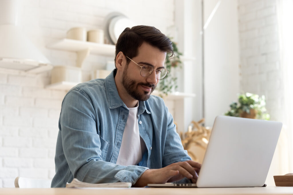 man on laptop
