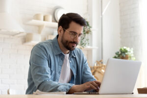 man on laptop