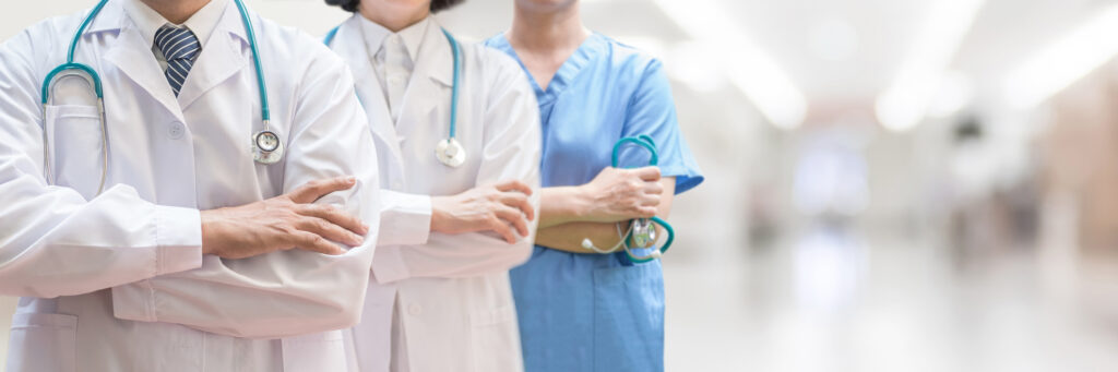 doctors in scrubs