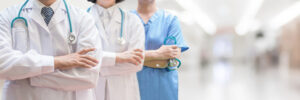 doctors in scrubs
